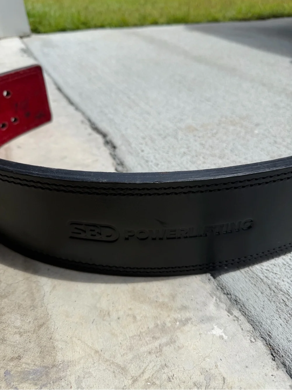 SBD Powerlifting Leather Belt - Black